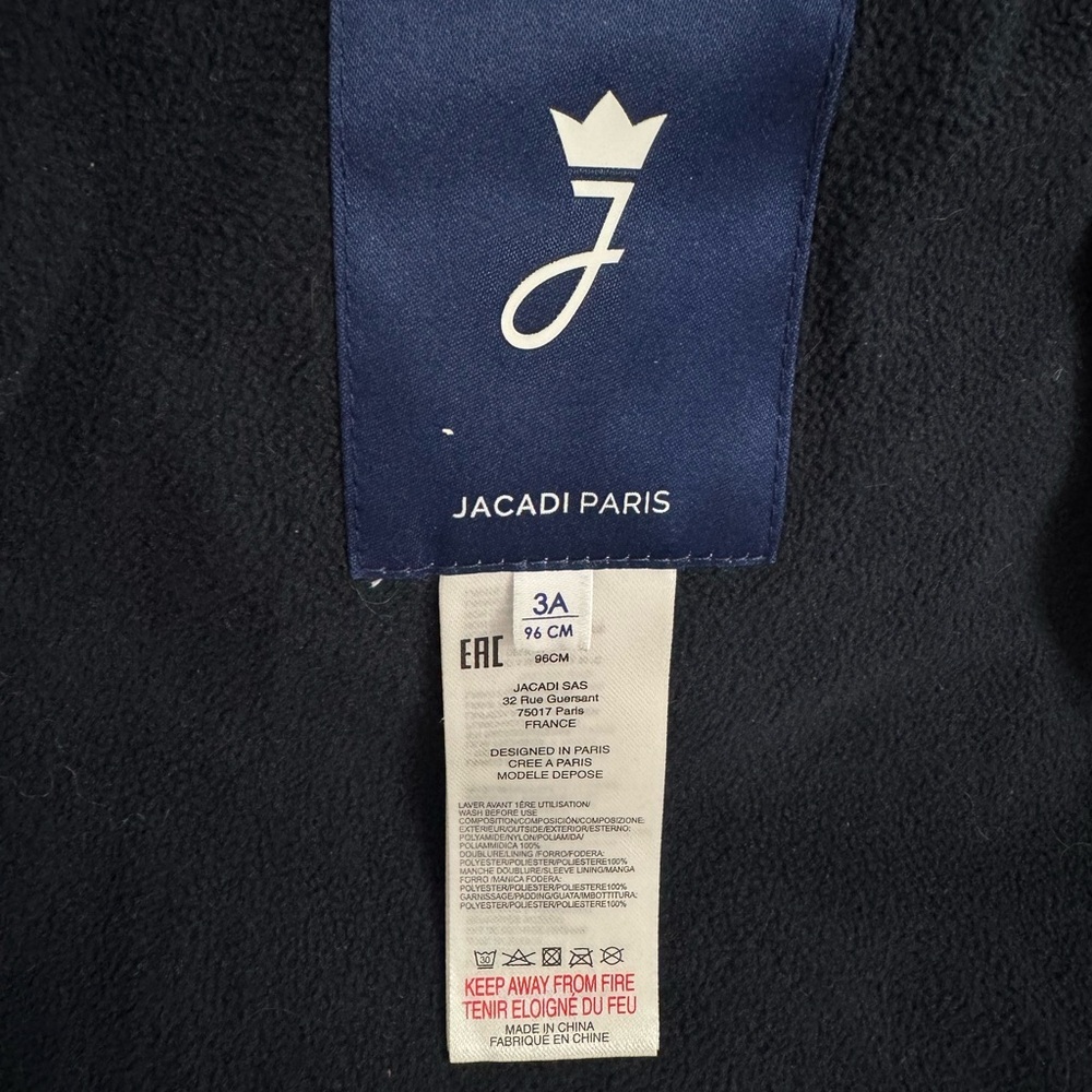 Jacadi Navy Heart Patterned Puffer Coat - Picture 13 of 14